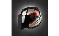 ABS Shell 3/4 Motorcycle Helmet Wind Protection Head Protector Clear Lens for Commuting