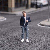 Miniature Male Figurine Tiny Streetwear Character Model 3D Figurines for Collectors