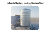 Stainless Steel Water Container Thickened Wall Rooftop Water Storage Container Long-Lasting Stainless Steel Pressure Container Leak-Proof for Property Owners, Rural Residents, Household, Farms, Gardens, Industrial Sites