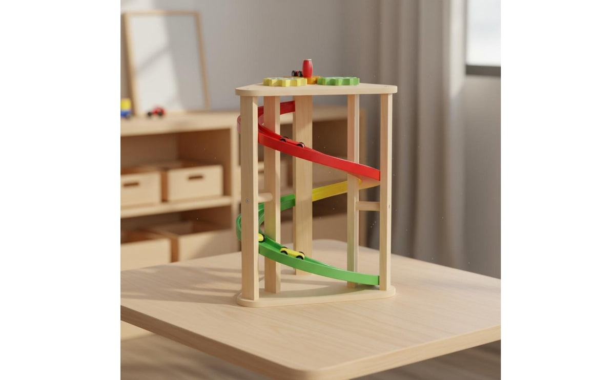 Toy Car Ramp Educational Sliding Car Toy Colorful for Kids, Young Children, Kindergarten, Playroom