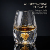 Crystal Whiskey Tasting Glass, Nordic Minimalist Style