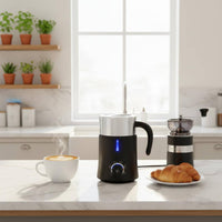 Electric Milk Frother Quiet Hot and Cold Frother Body Milk Foaming Machine for Home Cafe, Coffee Shop