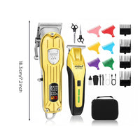 Rechargeable Electric Hair Clipper Digital Display Cordless Hair Trimmer Retro Design for Barbers, Barbershop, Salon