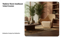 Woven Rope Lounge Chair Southeast Asian Design Woven Cocoon Chair Indoor and Outdoor Use Highsupport Design for Hoteliers