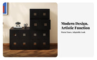 Arched Door Nightstand Retro design Furnishing mid-centurydleera Modern Design sleek Rounded Corners for Homeowners, Living Room