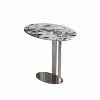 Oval Pedestal Table Italian design Home Furnishing Sturdy Construction