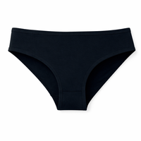Women's Breathable Midi Brief Knickers for Everyday Wear, Seamless Mid Rise Pants with Soft Gusset, Plus Size Solid Color
