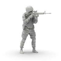 1/72特种兵1/64特种部队1/35白模摆件微缩素体微型兵人3D打印模型