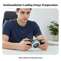 Rapid Cooling Attach Phone Cooler 20W High Power Semiconductor Phone Cooler Low Noise Operation for Vloggers, In Car Use, Home, Office