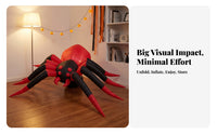 Easy to Inflate Inflatable Arachnid Spooky Halloween Inflatable Decoration Oversized Halloween Inflatable Decoration Outdoor for Party Hosts, Lawn