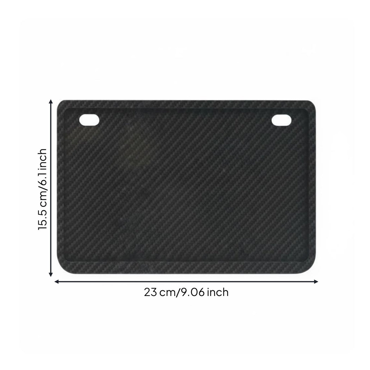 Double Layer Plate Frame Aluminum Alloy Plate Bracket Design Vehicle Accessory for Dealer Display