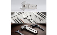 Zip Fastener Jig Silver Leather Corner Tool with Hex Key Portable for Workshop