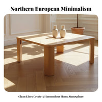 Foldable Coffee Table Portable Folding Leg Center Table Minimalist Aesthetic