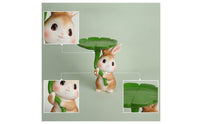 Rabbit Figurine with Tray Stable Bunny Figurine with Tray Sturdy for Entryway