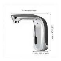 Touchless infrared brass faucet