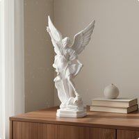 Archangel Michael Statue Pure White Archangel Michael Sculpture Resin