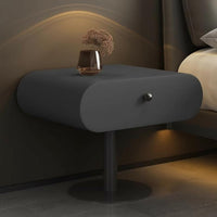 Single-Drawer Pedestal Nightstand Minimalist Design Bedside Table Designer