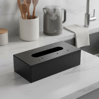 Stainless Steel Tissue Box Waterproof Rectangular Tissue Dispenser Versatile Use