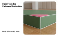 Foldable Design High Jump Landing Mat Thickened Cushion Thick Gymnastics Mat Folds in Half Folding Crash Pad Multi-Purpose for Gymnasts, Athletes, Combat Arts, School, Gymnasium, Home Gym