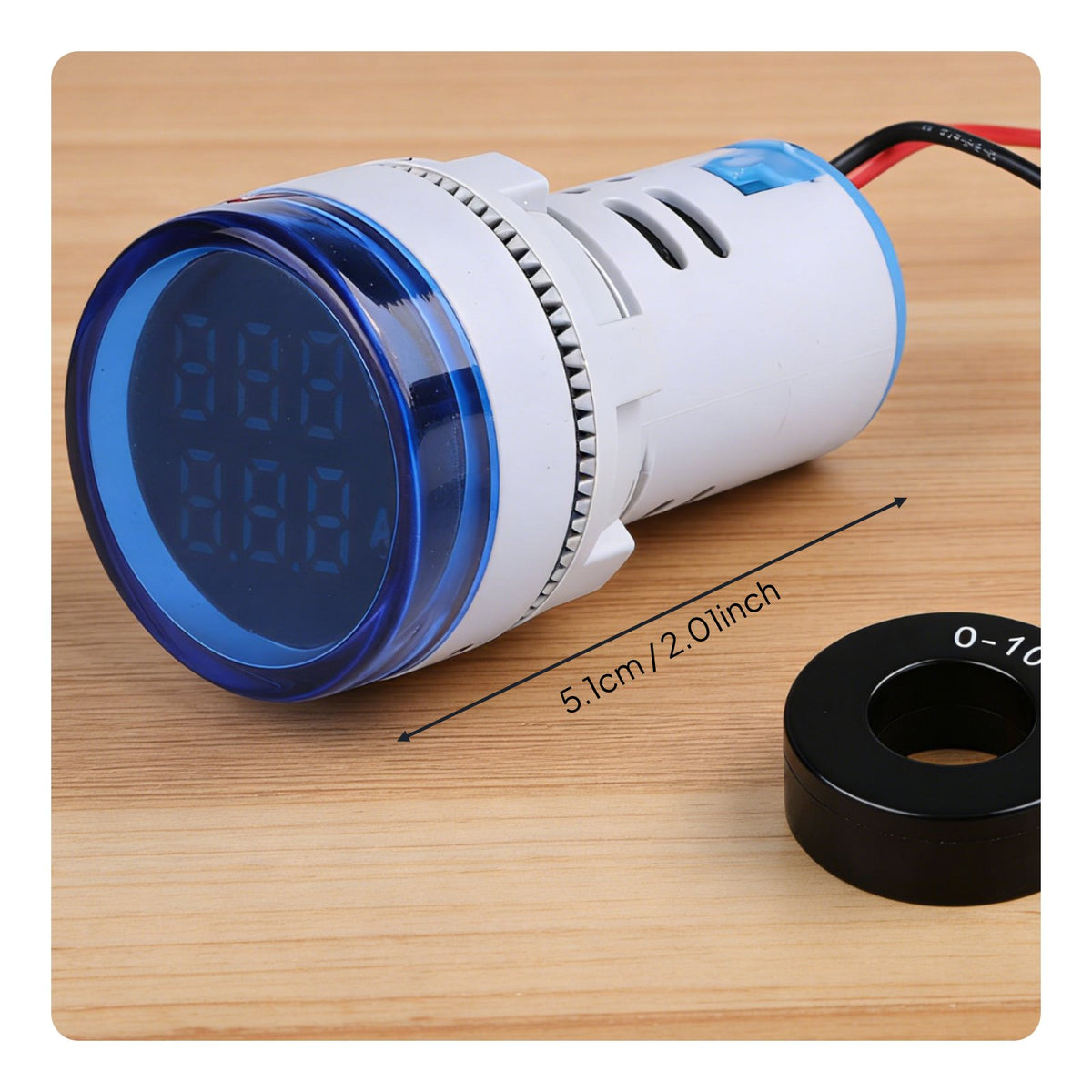 Multi-Function Voltmeter Ammeter Frequency Meter High-Brightness Display Alternating Current Digital Voltmeter Ammeter Energy Saving LED Digital Power