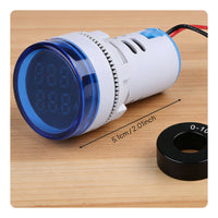 Multi-Function Voltmeter Ammeter Frequency Meter High-Brightness Display Alternating Current Digital Voltmeter Ammeter Energy Saving LED Digital Power