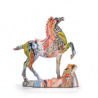 Horse Statue with Base Collectible Horse Statue Compact for Entryway, Homeowners