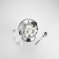 Round Flip Lid Sugar Bowl Multi-Use Table Storage Food Grade for Kitchen Counter