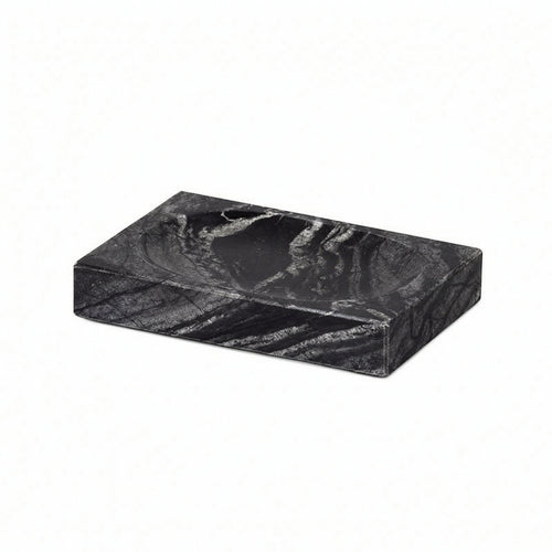 Marble-Patterned Block Polished Organizer Solid for Powder Room