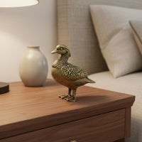 2 Pieces Antique Brass Duck Statues Wedding Gift Mandarin Duck Figurines