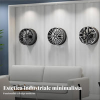 Wall Mounted Wheel Rack Space Saving Wall Mounted Wheel Display Heavy Duty