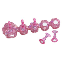 Nail Holder with Attractive Base Translucent Manicure Practice Stand Practical