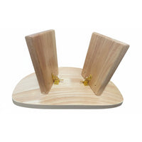 Wooden Kneeling Bench Solid Wood Ergonomic Meditation Bench All Materials Wooden Kneeling Stool for Yogis
