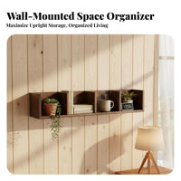 Floating Plank Shelf Easy Installation Wall-Mounted Display shelf for Homeowners