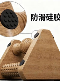 多功能木制脚底按摩器单脚摩圆木轴圆棒按摩器滚轴滚轮脚底按摩器