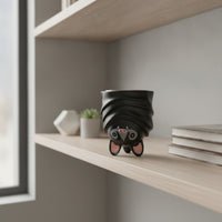 Nocturnal Creature Mug Molded Nocturnal Creature-Shaped Mug Novelty Drinkware for Goth Culture Enthusiasts, Collectors, Desk, Office, Dorm