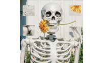 Articulated Skeleton with Movable Joints Halloween Poseable Skeleton Full Body Prop Bendable for Haunted House, Yard