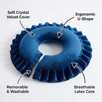 Massage Headrest Bed Face Down Pillow for Massage Tables, Face Cushion for Spa T #variant:Royal Blue