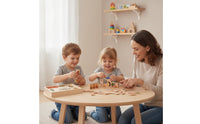 Sturdy Animal Matching Tile Puzzle Preschool Matching Tile Set with Sliding Box Convenient Wooden Puzzle with Storage Box Decorative for Classroom