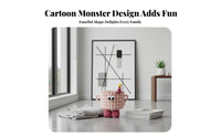 Monster Storage Basket Foldable Cartoon Character Basket Collapsible Design