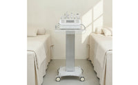 Transparent Beauty Cart with Acrylic Shelf Clear Beauty Cart with Handle Minimalist Rolling Salon Trolley Long-Lasting for Spas