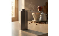 Manual Coffee Curved Metal Handle Hand Crank Coffee Wooden Knob Kitchen Gadget