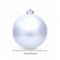 Christmas Ornament Ball Matte Christmas Ball Ornaments Ornament with Hanging Cap Decorative for Window Displays, Party Decor