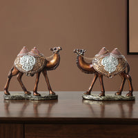 American Style Minimalist Resin Craft Camel Animal Figurine Creative Gift for Home Study Office Decoration