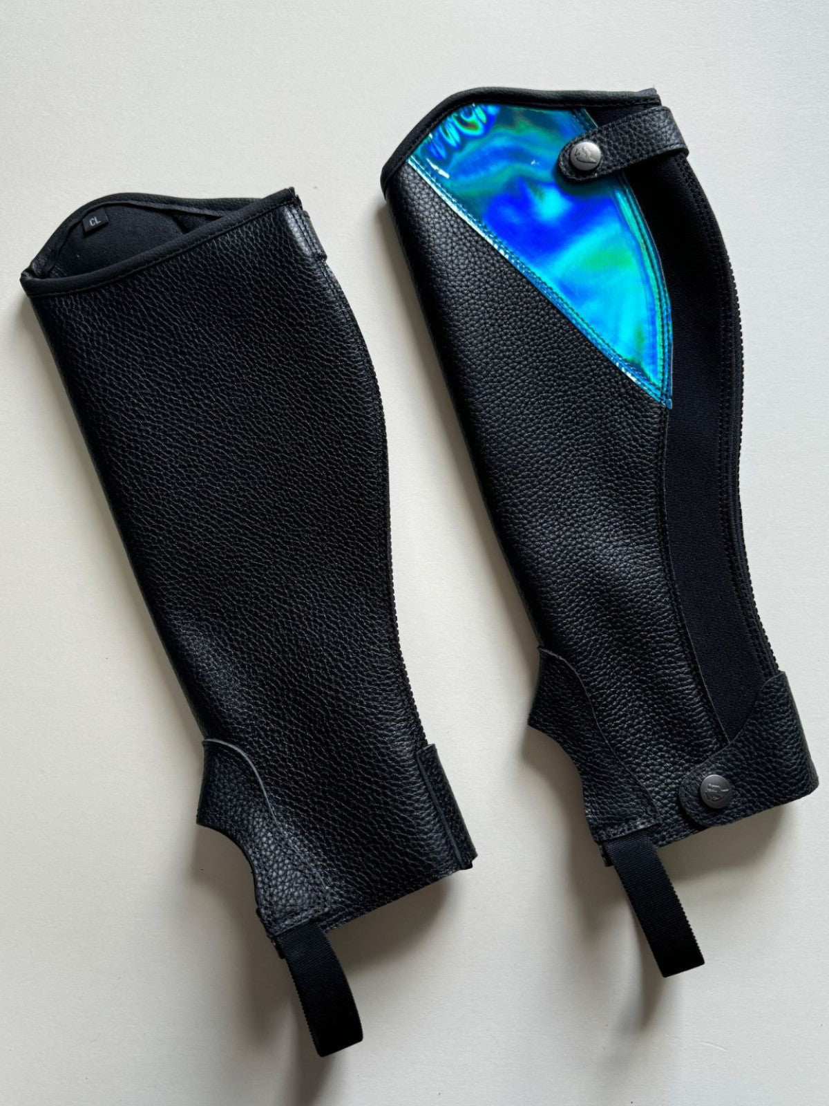 Children's Cowhide Leg Guards for Equestrian Use