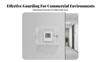 Thermostat Lock Box with Key | Ventilated Cutout Openings, Thermostat Cover with Lock, for workplaces