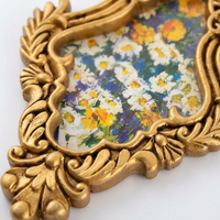 Ornate Resin Photo Frame, Vintage Wall Hanging Tabletop Display, Antique Gold Picture Frame for Home - Image 8