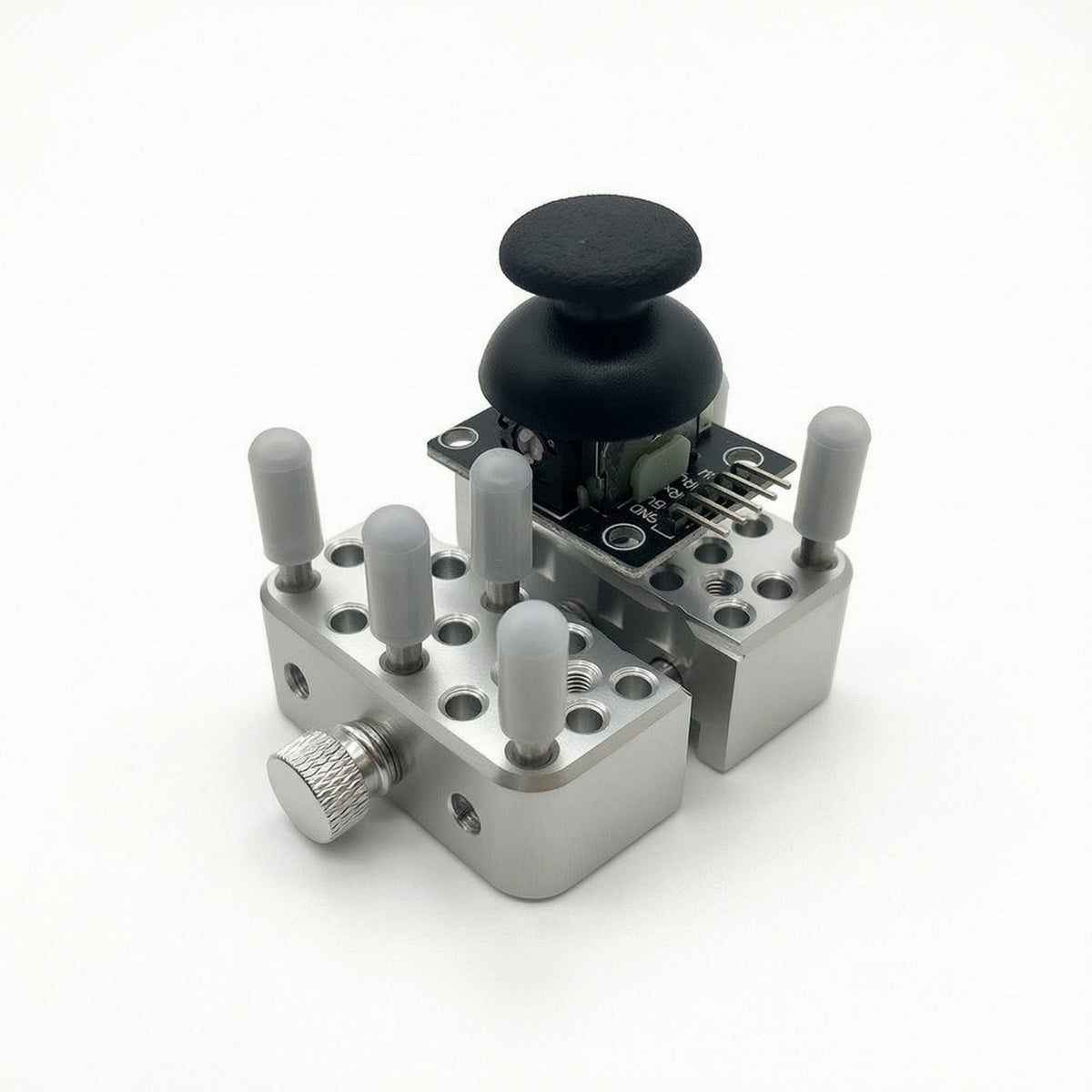 Precision Clamp with Silicone Posts Compact Helping Hands Clamp Aluminum Alloy Mini Bench Vise for Electronics Technicians