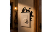 Kitten and Butterfly Outline Cute Door Decoration Easy to Install