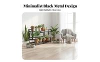 Floor-Standing Tiered Plant Ladder Indoor and Outdoor Use 3-Tier Plant Stand Multi-Functional Flower Pot Holder Space-Saving for Gardeners, Apartment Dwellers, Homeowners, Balcony, Indoors, Outdoors, Living Room