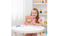 Animal Face Cover Flash Cards Interactive Animal Alphabet Cards Colorful Design Educational Toy for Preschoolers, Classroom, Home Study